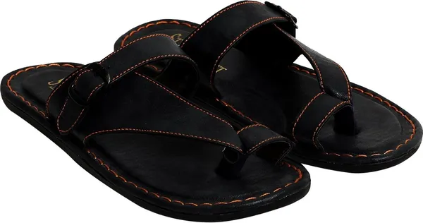 Black_Synthetic_Leather_Flats_For_Men