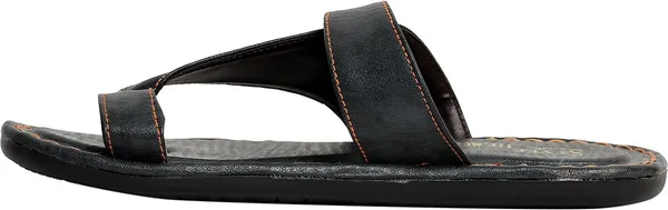 Black_Synthetic_Leather_Flats_For_Men