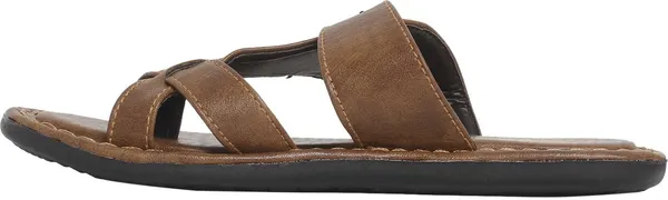 Dark_Brown_Sysnthetic_Leather_Flats_For_Men