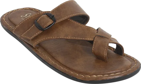 Dark_Brown_Sysnthetic_Leather_Flats_For_Men