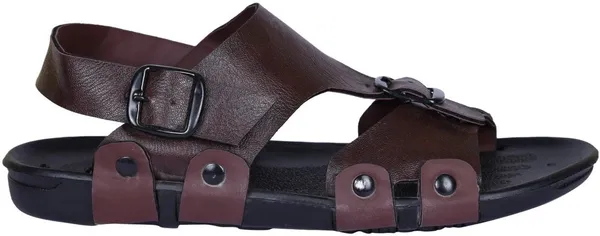 Brown_Synthetic_Leather_Sandals_For_Men