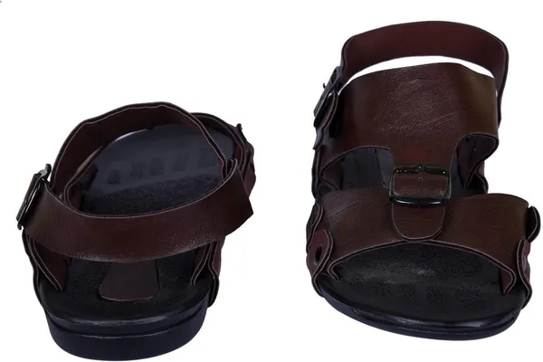 Brown_Synthetic_Leather_Sandals_For_Men
