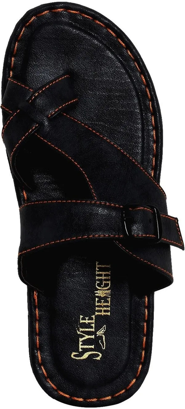 Black_Synthetic_Leather_Flats_For_Men