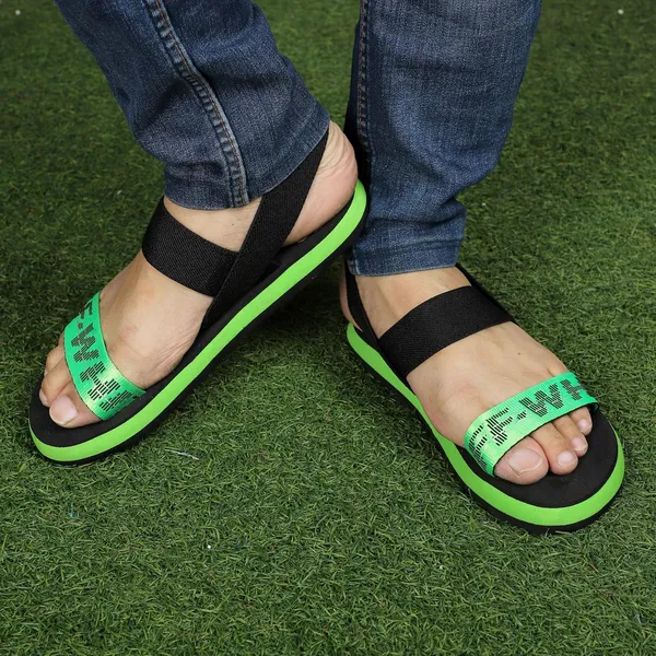 Green_Eva_Flats_For_Men