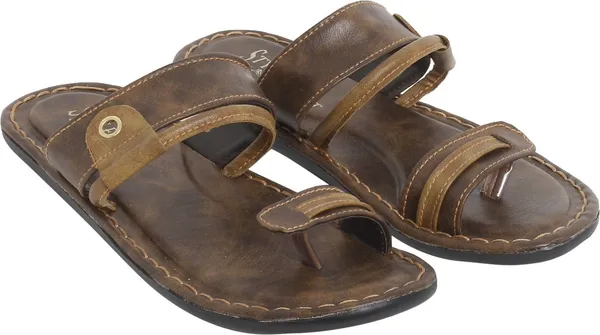 Beige_Synthetic_Leather_Flats_For_Men