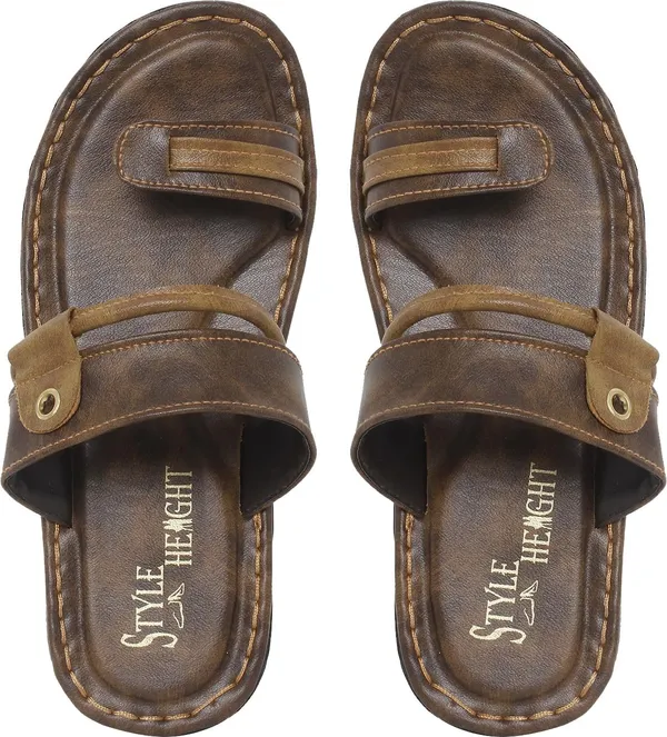 Beige_Synthetic_Leather_Flats_For_Men