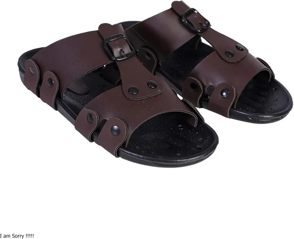 Brown_Synthetic_Leather_Sandals_For_Men