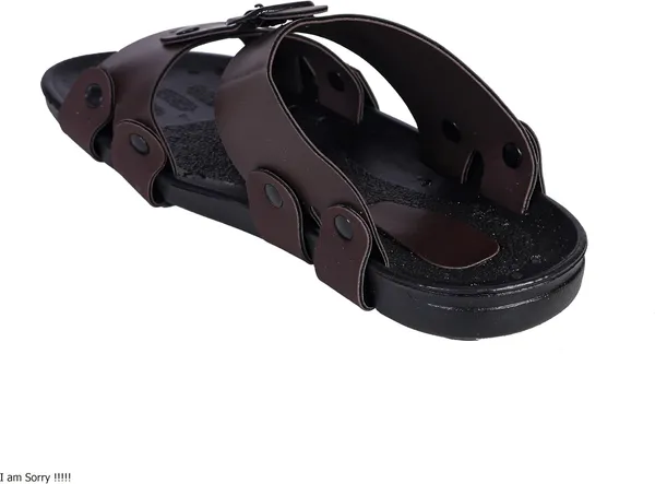 Brown_Synthetic_Leather_Sandals_For_Men