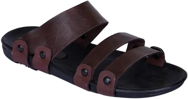 Brown_Synthetic_Leather_Sandals_For_Men