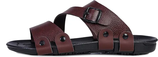 Brown_Synthetic_Leather_Sandals_For_Men