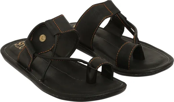 Black_Synthetic_Leather_Flats_For_Men