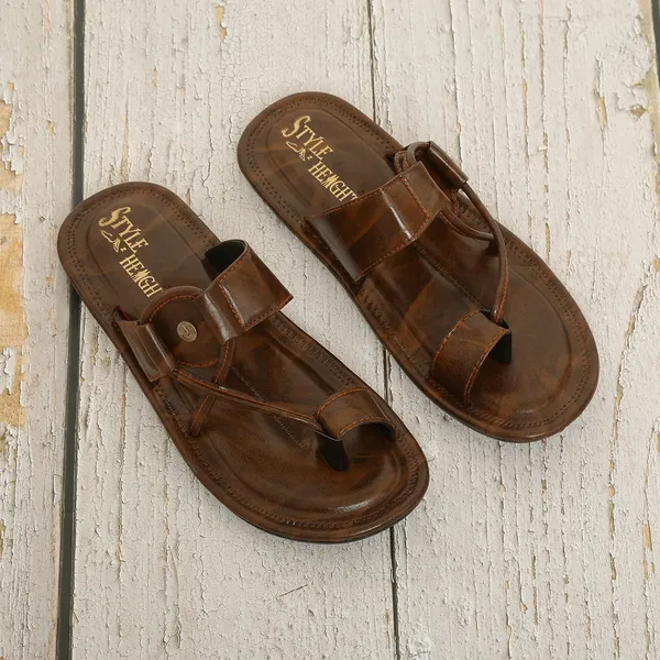 Brown_Synthetic_Leather_Flats_For_Men
