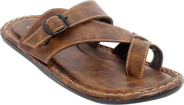 Brown_Sysnthetic_Leather_Flats_For_Men