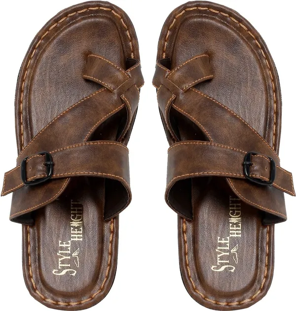 Brown_Sysnthetic_Leather_Flats_For_Men