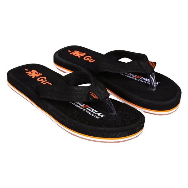 Black_And_Orange_Eva_Slippers_For_Men