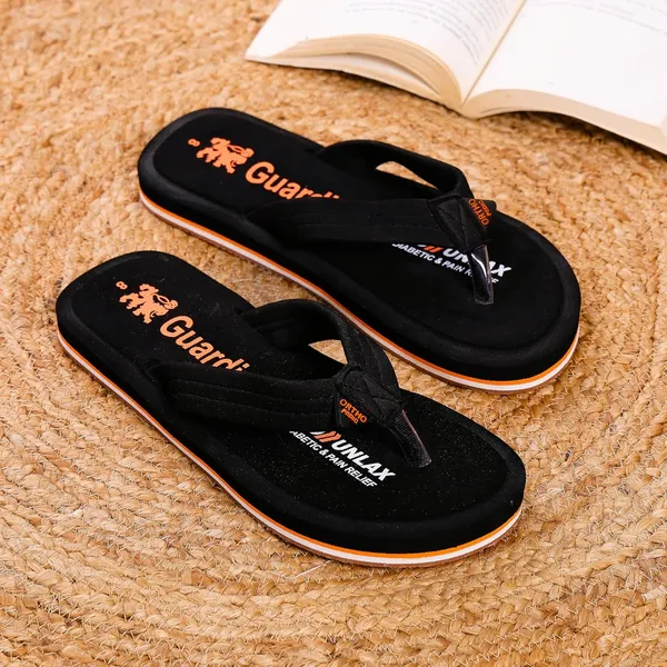 Black_And_Orange_Eva_Slippers_For_Men