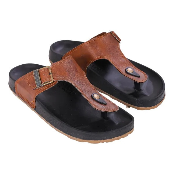Multicolor_Synthetic_Leather_Slippers_For_Men