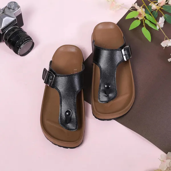 Black_Synthetic_Leather_Slippers_For_Men