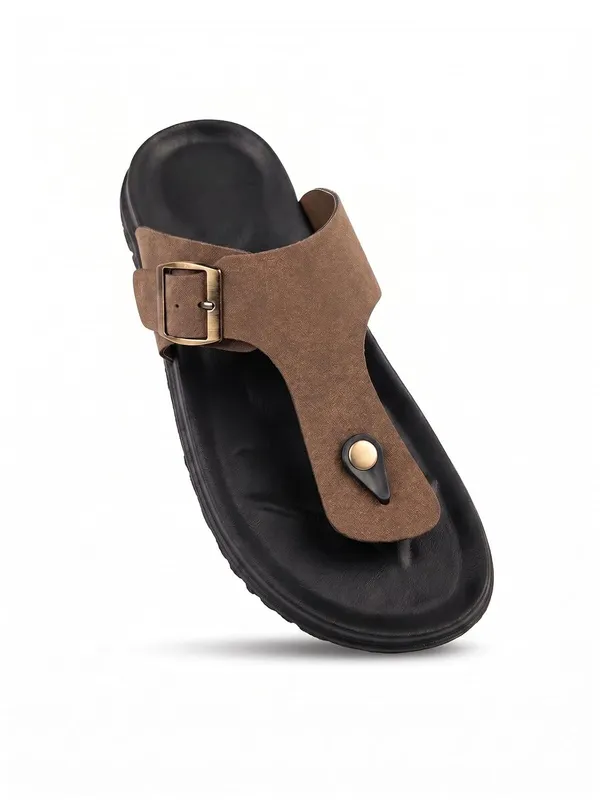 Tan_Synthetic_Leather_Sandals_For_Men