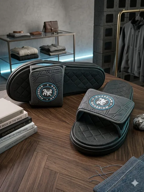 Men_Slide_Slippers_With_Quilted_Strap_And_Logo