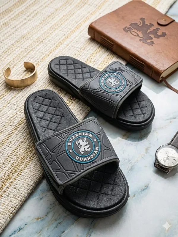 Men_Slide_Slippers_With_Quilted_Strap_And_Logo