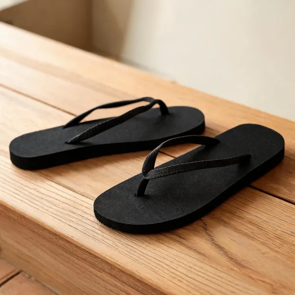 Black_Rubber_Slippers_For_Men