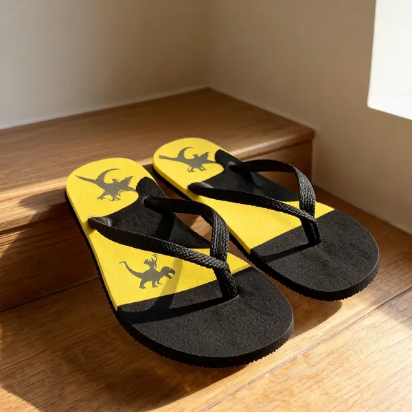 Yellow_Rubber_Slippers_For_Men