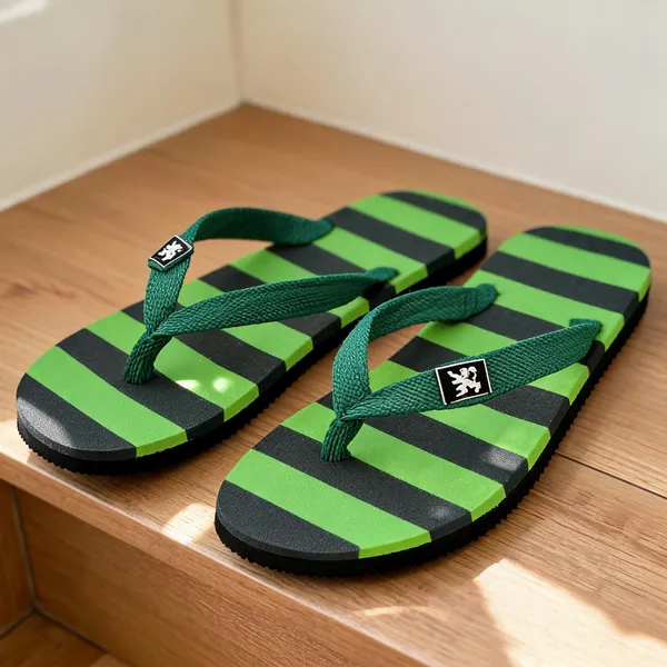 Green_Rubber_Slippers_For_Men