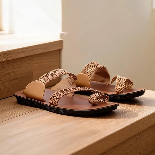 Brown_Rubber_Slippers_For_Men