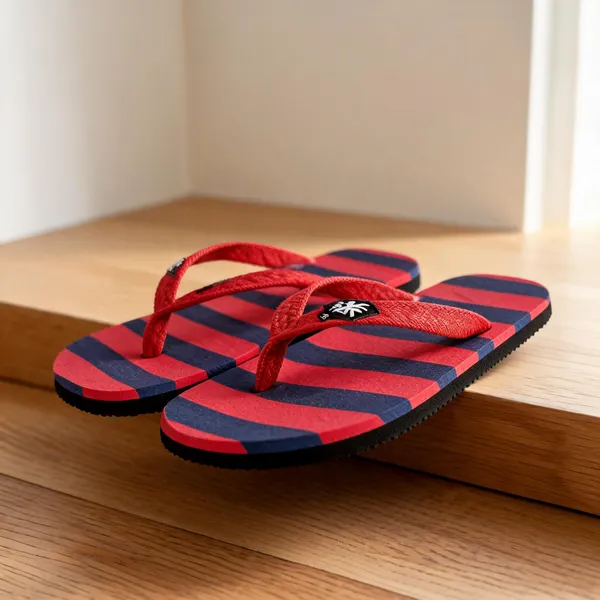 Red_Rubber_Slippers_For_Men