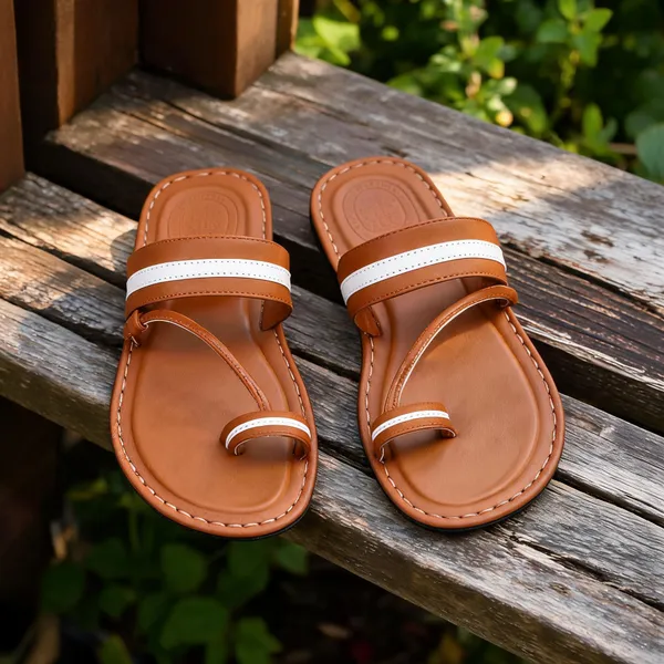Tan_Synthetic_Leather_Slippers_For_Men