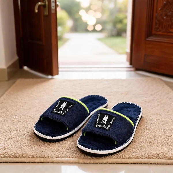 Blue_Fur_Slides_For_Men
