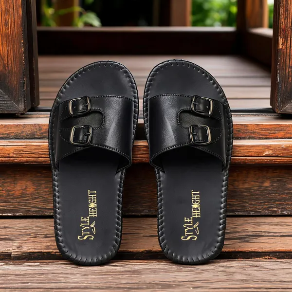 Men_Double_Buckle_Leather_Slippers