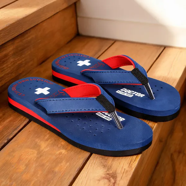 Blue_Rubber_Slippers_For_Women