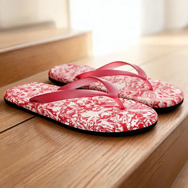 Red_Rubber_Flip_Flops_For_Women