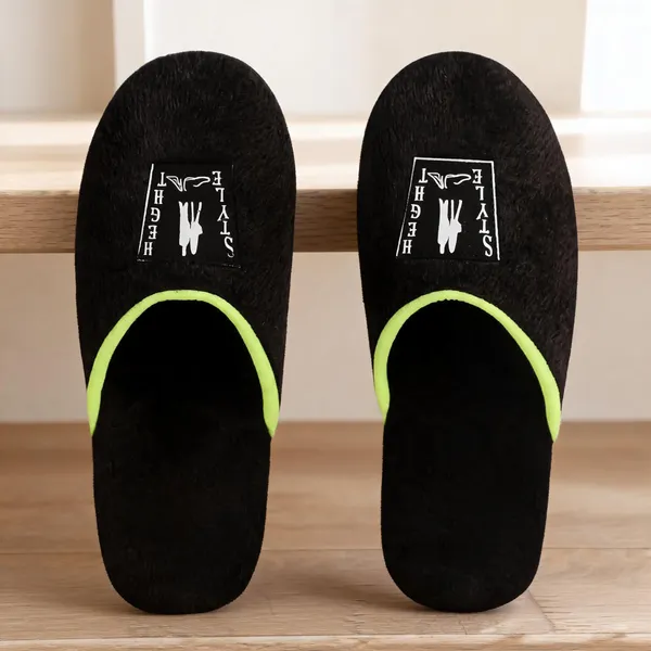 Black_Fur_Slippers_For_Men
