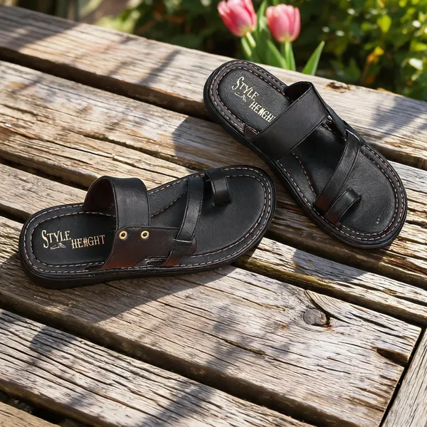 Black_Synthetic_Leather_Shoes_For_Men