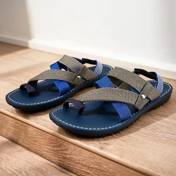 Multicolor_Synthetic_Leather_Sandals_For_Men