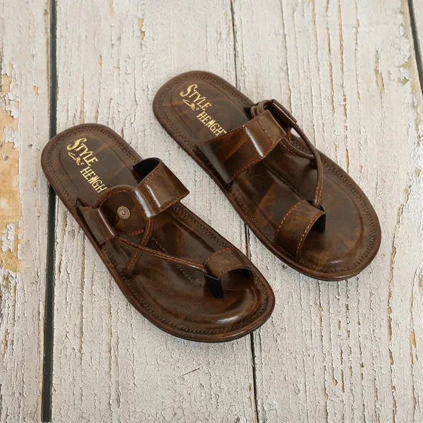 Brown_Synthetic_Leather_Flats_For_Men