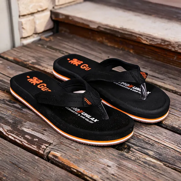 Black_And_Orange_Eva_Slippers_For_Men