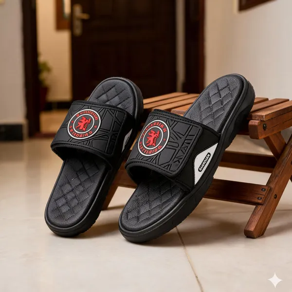 Men_Slide_Slippers_With_Quilted_Strap_And_Logo