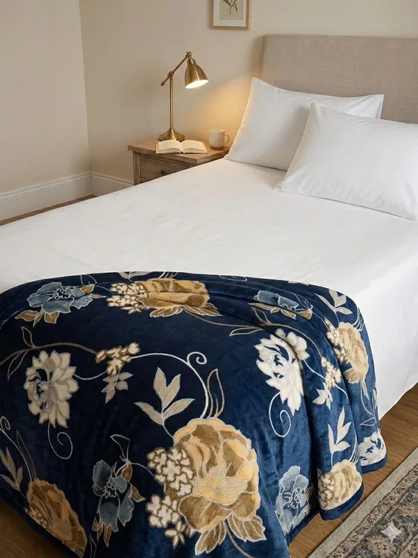 Floral_Print_Blanket_Bedsheet