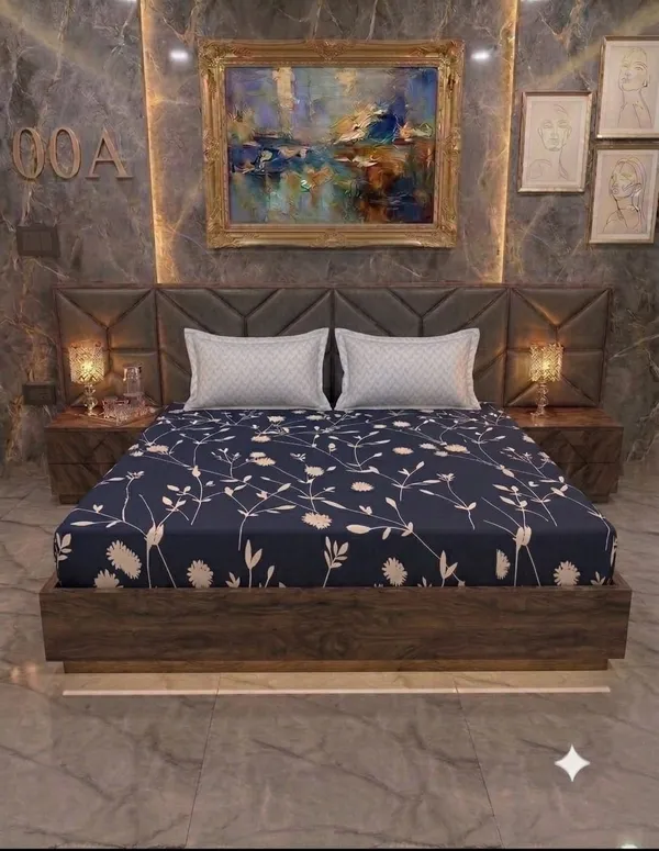 Abstract_Leaf_Pattern_Pillow_Cover_Set_Bedsheet