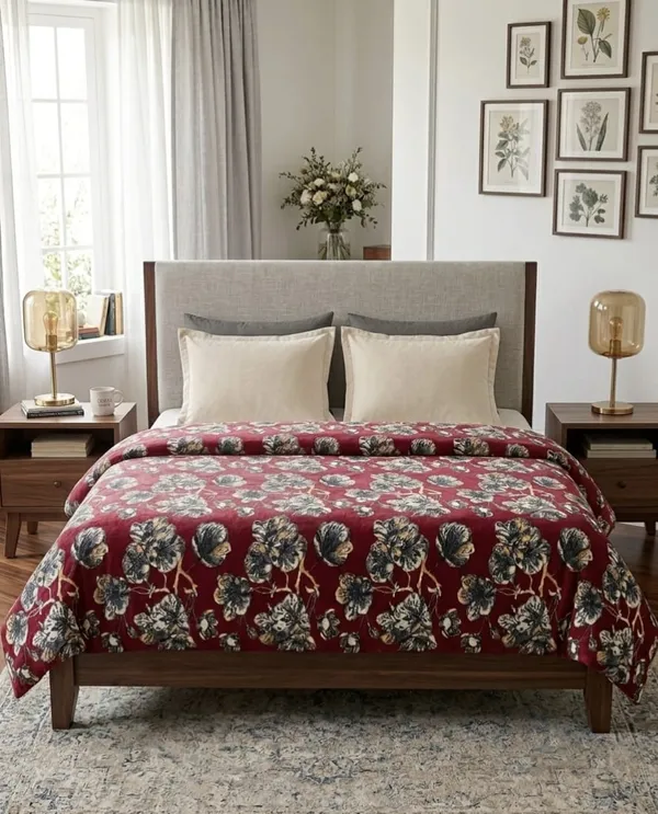 Floral_Print_Blanket_Bedsheet