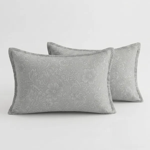 Grey_Floral_Print_Pillow_Covers