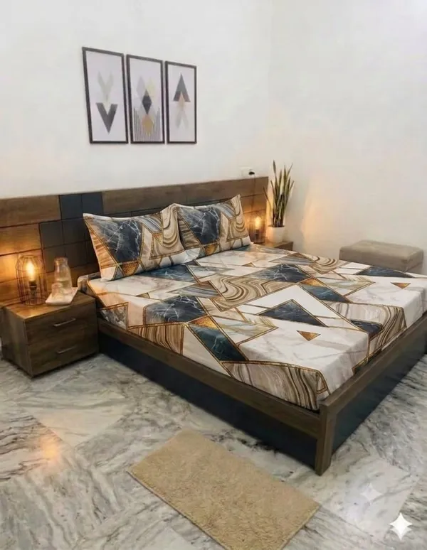 Contemporary_Geometric_Marble_Print_Pillow_Covers_Set_Of_2_Bedsheet