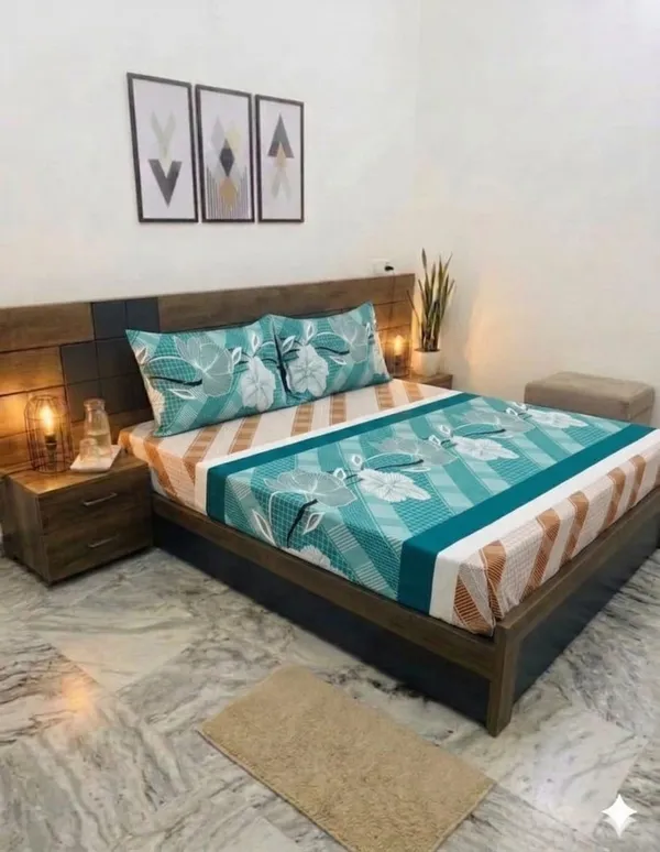 Patchwork_Floral_Print_Bedsheet_Set