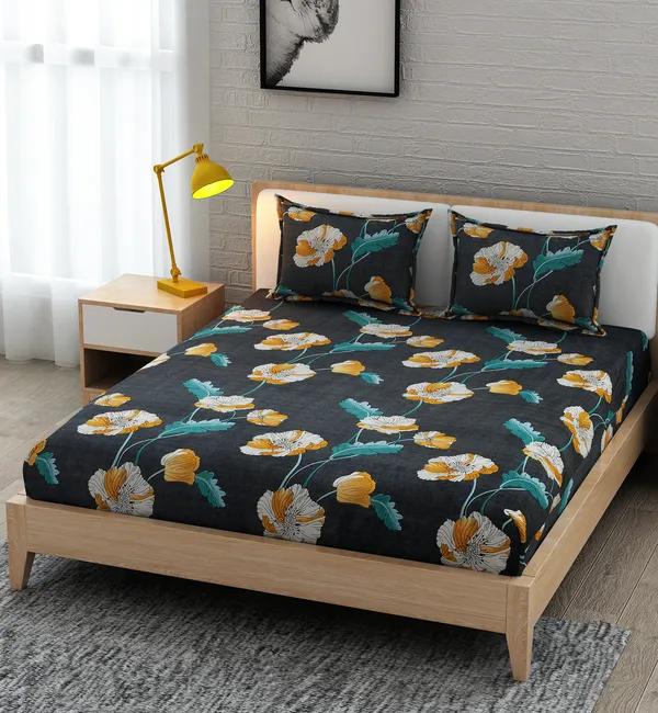Floral_Printed_Shopping_Bag_With_Cord_Handles_Bed_Sheet_and_Pillow_Cover_Set