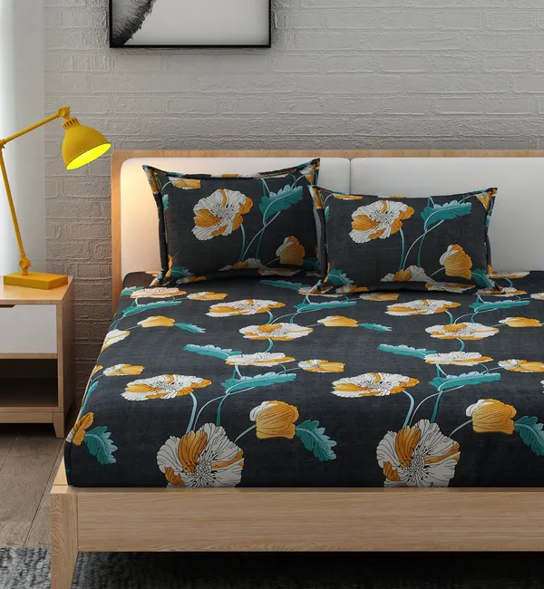 Floral_Printed_Shopping_Bag_With_Cord_Handles_Bed_Sheet_and_Pillow_Cover_Set
