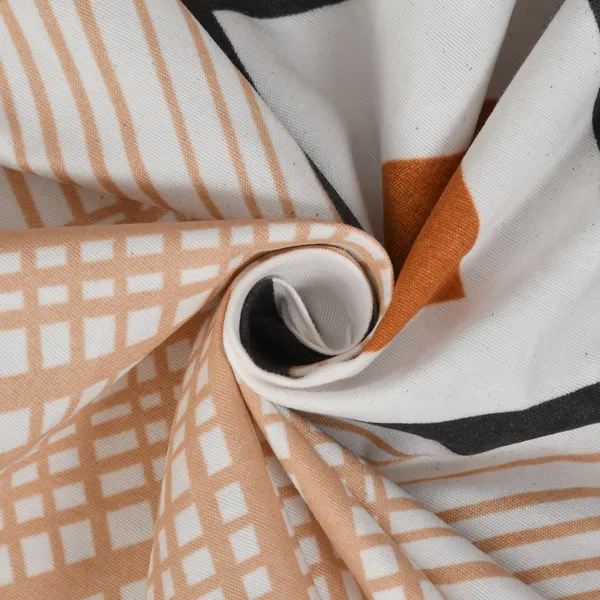 Polycotton_Floral_Print_Beige_And_Brown_Bedsheet_Set
